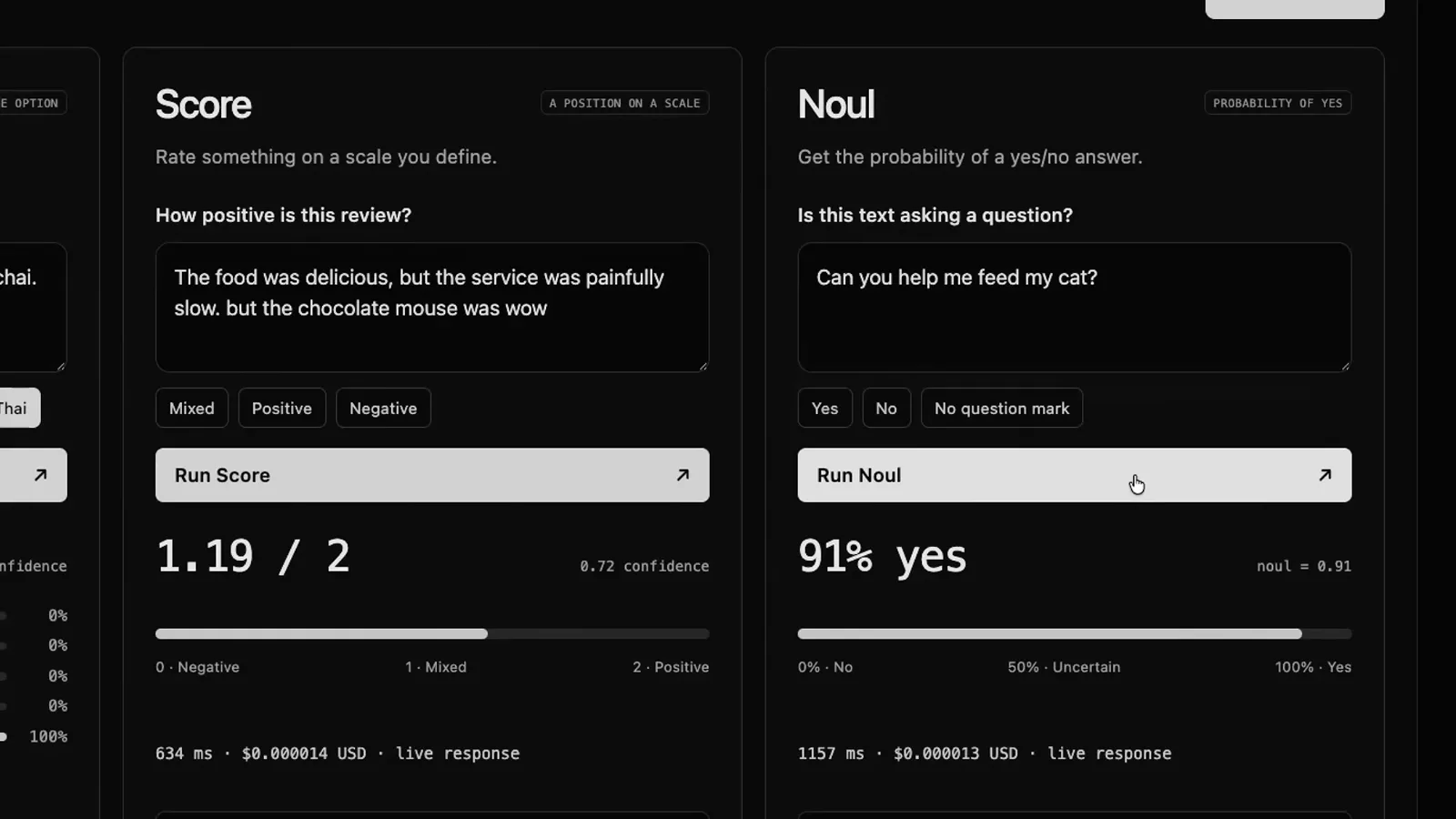 Jev Noul 问题对能帮我找猫吗返回 91% 的肯定概率