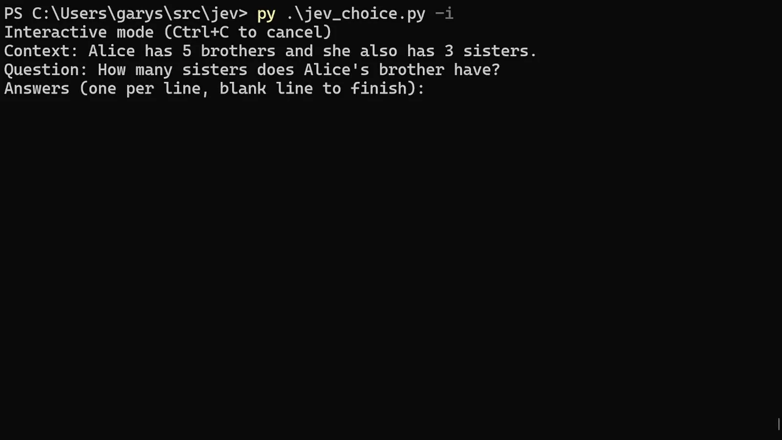 PowerShell 终端交互运行 Jev choice 问题并逐行输入数字选项