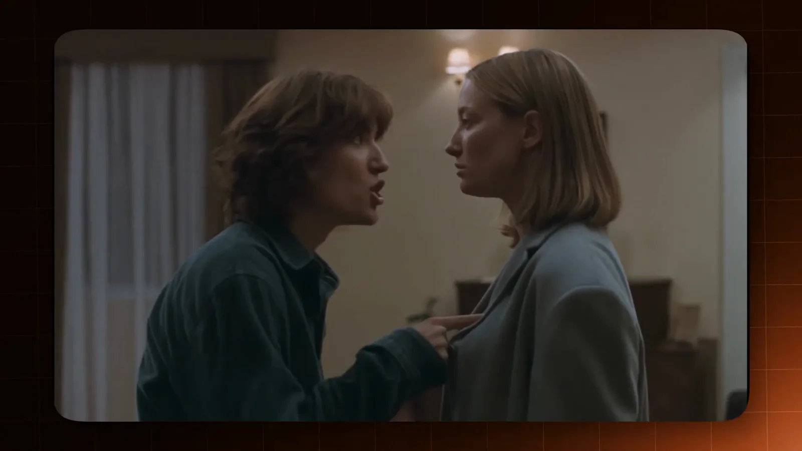 Two women argue face to face in a Kling 4.0 keyframed drama scene whose 11 second story beat ends with a smashed vase