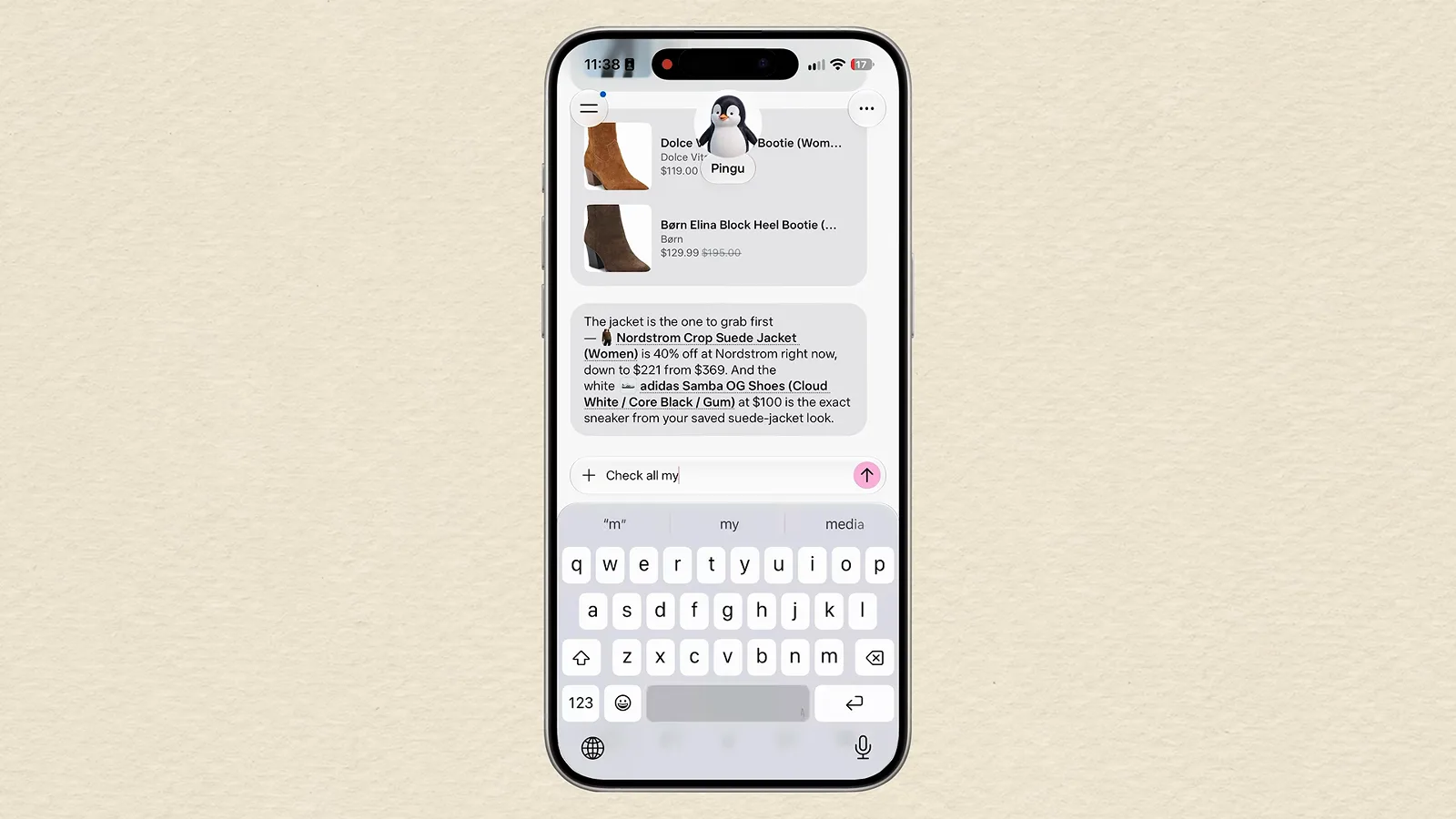 Meta Muse finds similar Delilah cowboy boots priced from $49.99 to $220 after the user saved a reel of the original pair and asked for buying options.