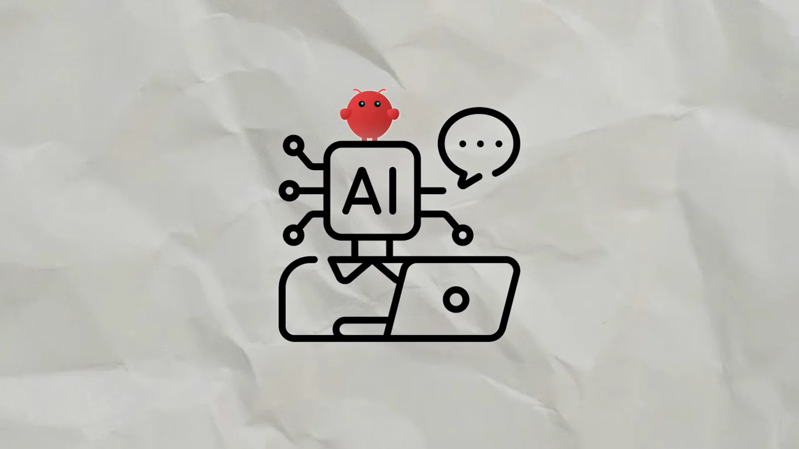 OpenClaw illustration of an AI assistant working through its jobs by itself on a laptop without user prompts